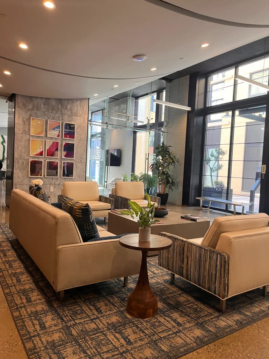 Cleaned commercial lobby illustrating school and campus facility care in Washington, DC